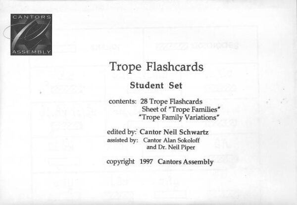 Trope Flashcards ed. by Neil Schwartz