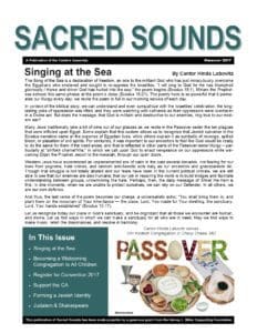Passover 2017 newsletter
