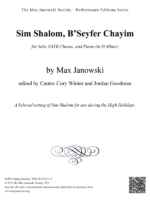 Sim Shalom, B’Seyfer Chayim (Choral Arrangement)