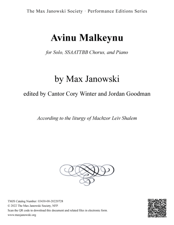 Avinu Malkeynu (Choral Arrangement)