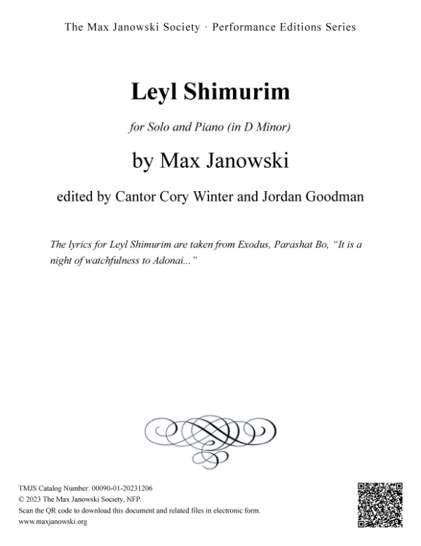 Leyl Shimurim (Solo)