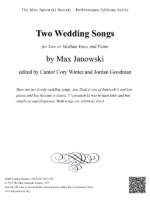 Two Wedding Songs (solo arrangements)