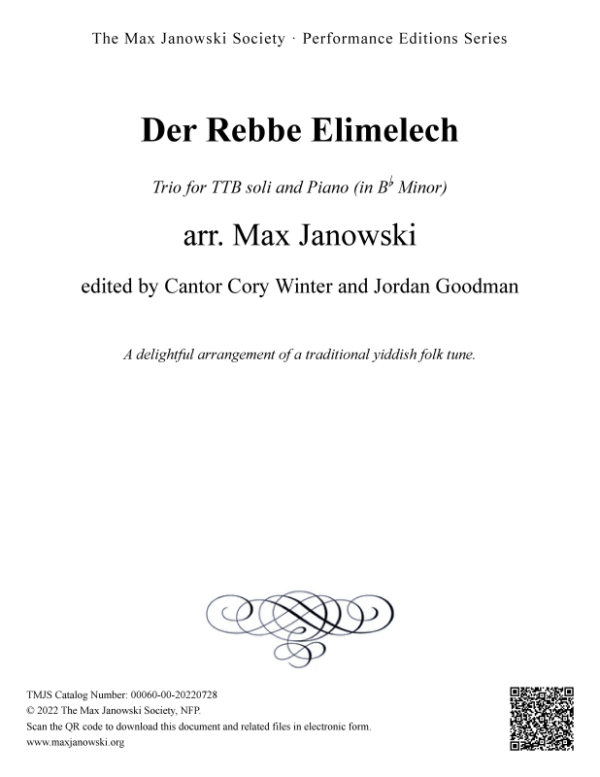 Der Rebbe Elimelech (trios)