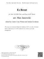 Es Brent (Choral Arrangement)