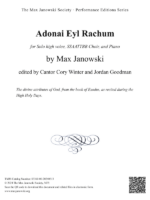 Adonai Eyl Rachum (Choral)