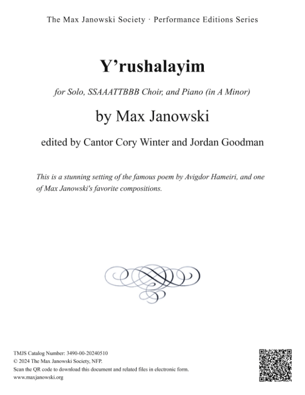 Y’rushalayim (Choral)