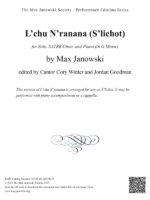 Lʼchu N’ranana – For S’lichot (Choral)